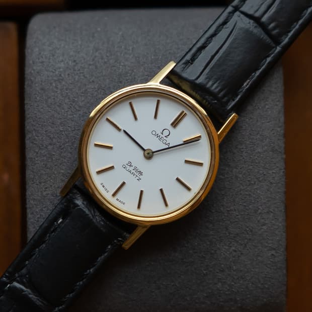 오메가 드빌 쿼츠 24mm 빈티지 시계