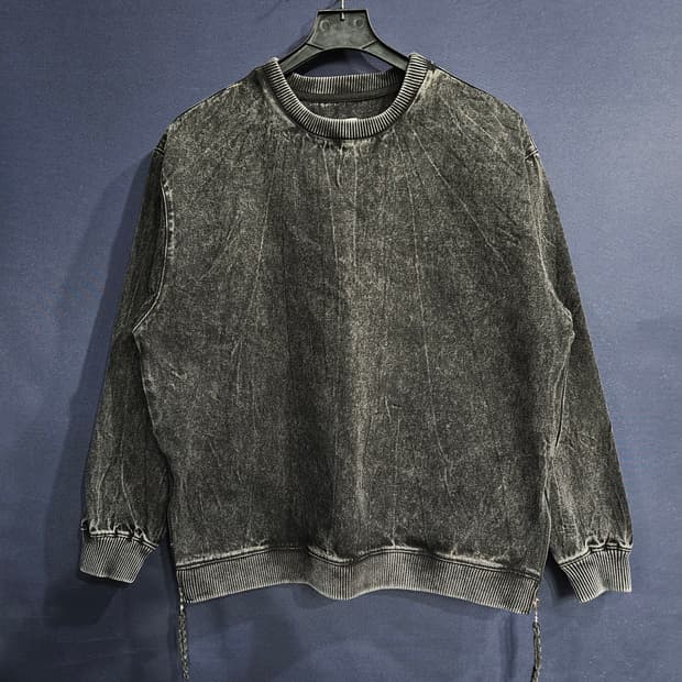 자라 흑청 남성 오버핏 95~100 빈티지 데님 맨투맨 