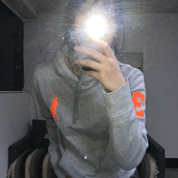 투티/0406 폴로 랄프로렌 빅포니 후드티 그레이 자수로고 스포티 슬림핏