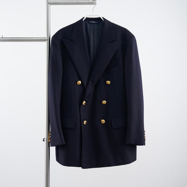 Polo Ralph Lauren 금장 버튼 더블 블레이저