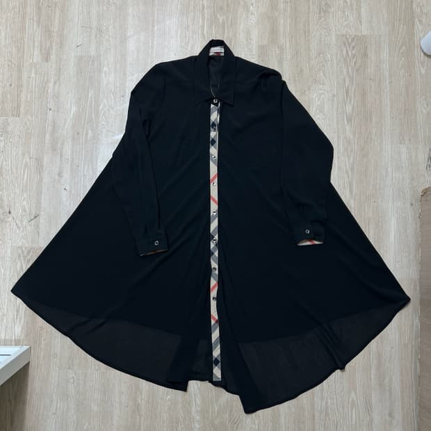 버버리 브릿 여성 노바체크 셔츠 원피스 S/90 