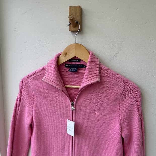 15830 - 폴로 랄프로렌 핑크 니트 집업