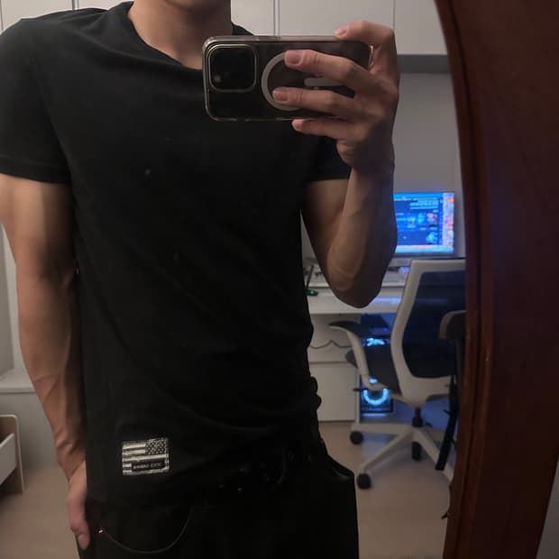 DOLCE & GABBANA USA Black Slim Tee