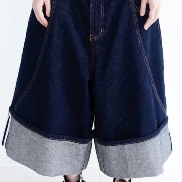 (구해요) 샵페어리 와이드 샐비지 버뮤다 팬츠