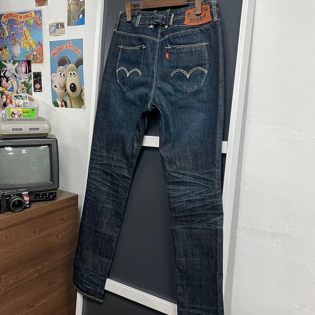 Levis 리바이스 코퍼 버튼플라이 워싱 데님 팬츠