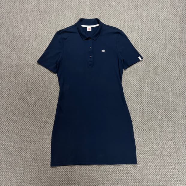 (M)라코스테 틸블루 피케 폴로원피스
