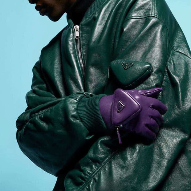 프라다 라프시몬스 레더봄버