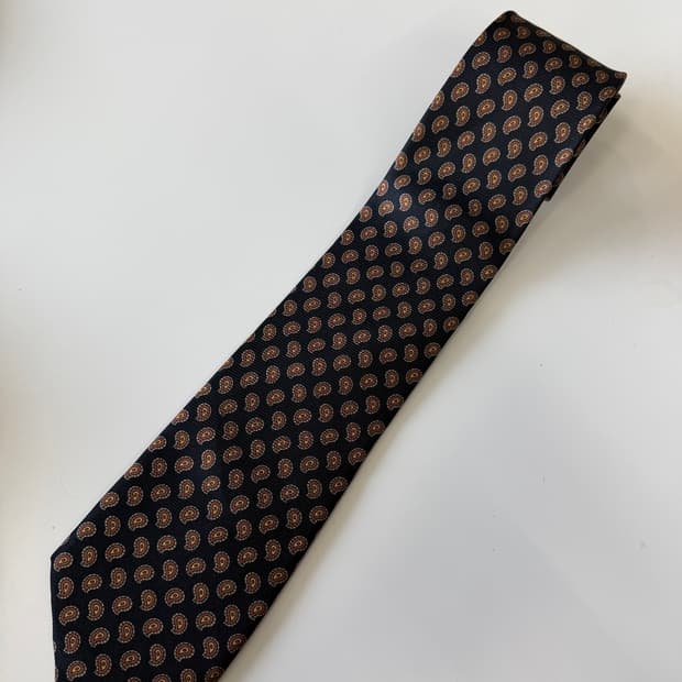 빈티지 실크 넥타이 8.7cm