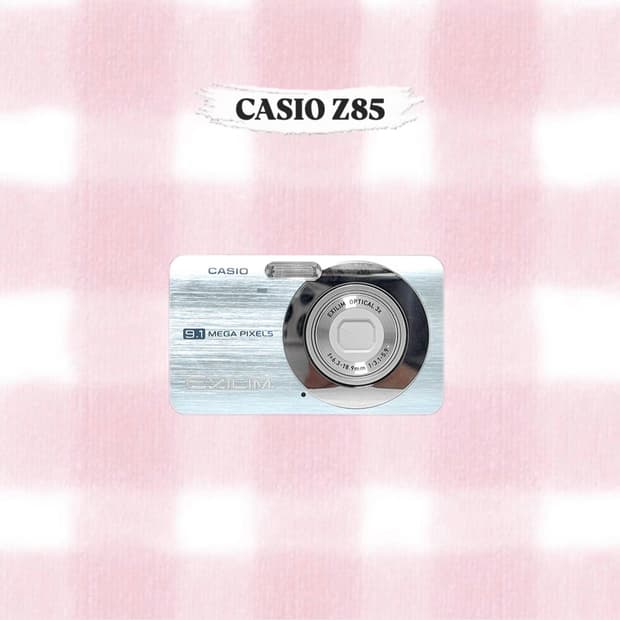 카시오 엑슬림 Z85 스카이블루 빈티지디카