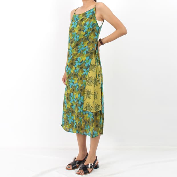 스포트막스 sportmax 플라워 나시 원피스 스커트 셋트 레이어드 드레