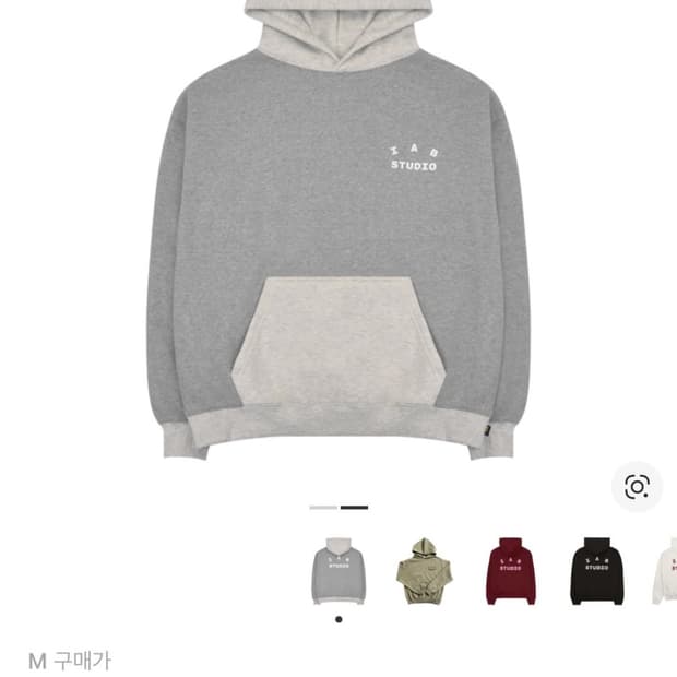 아이앱 스튜디오 후드 듀얼 그레이 M