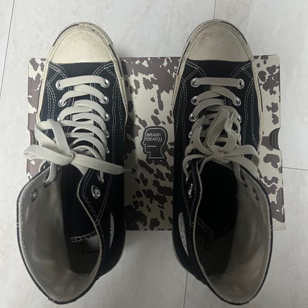 컨버스 x 브레인 데드 척 70 하이 블랙 260