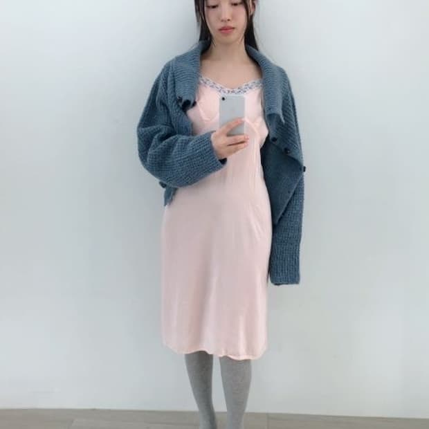 이알로이지 빈티지 슬립 원피스