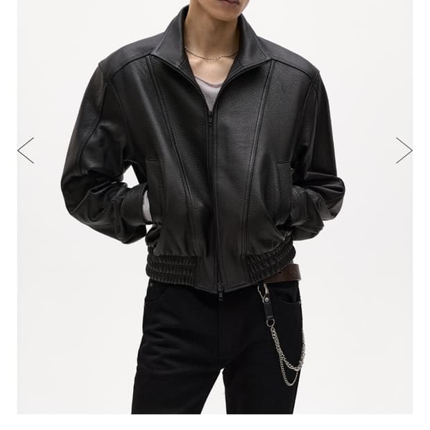 엘무드 세인트 램스킨 레더 자켓 48사이즈