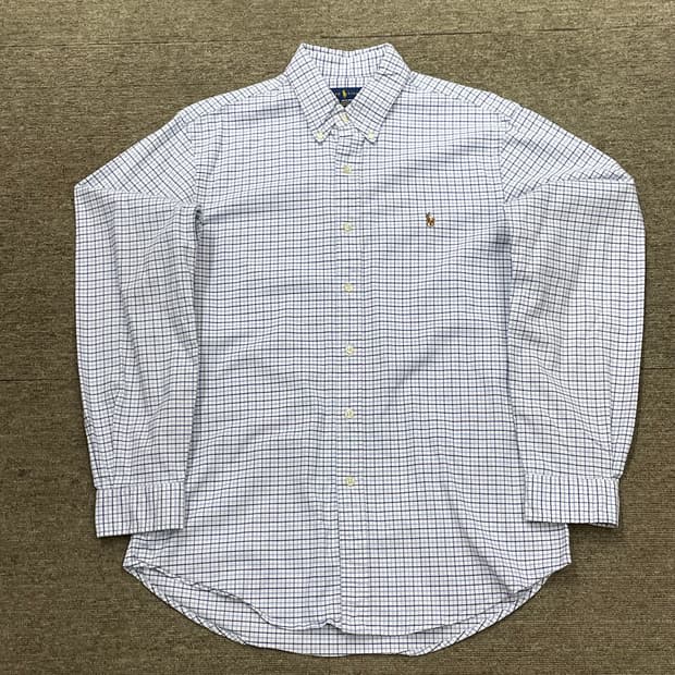 (L) POLO 폴로 랄프로렌 체크 셔츠 슬림 핏
