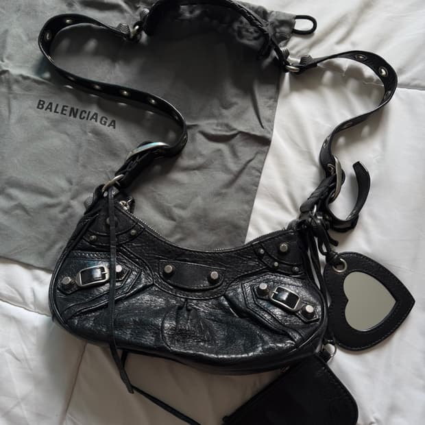 발렌시아가 르카골 xs 숄더백 블랙