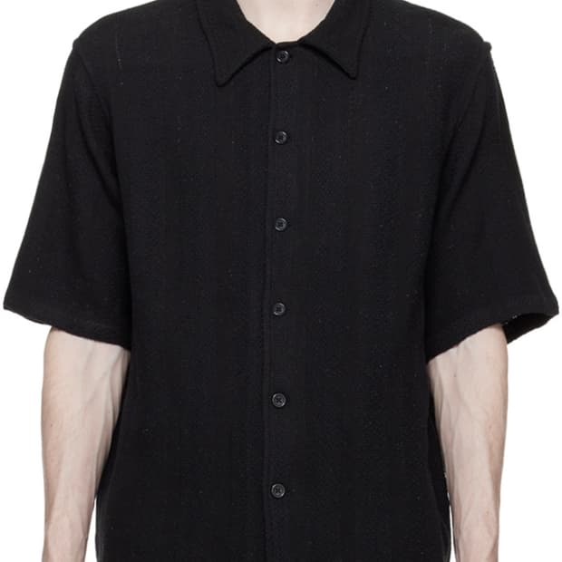 sunflower 선플라워 스페이스 셔츠 빈티지 니트 블랙 S