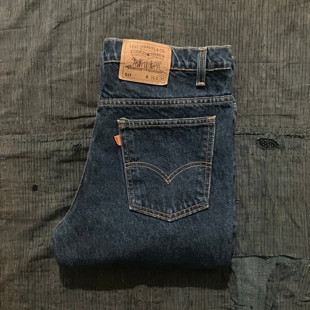 🇺🇸 90s USA 빈티지 리바이스 517 부츠컷 데님 팬츠