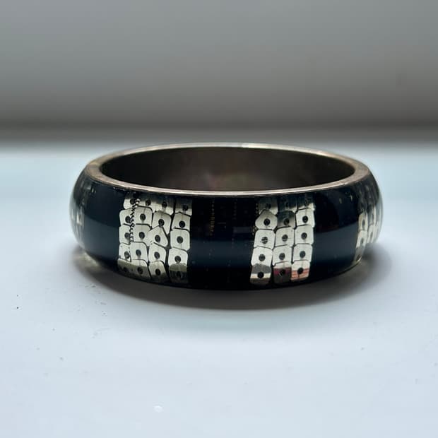 스팽글 배색 뱅글