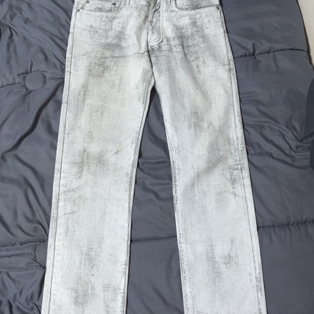 디올옴므 10ss 디스 화이트 데님진 28사이즈