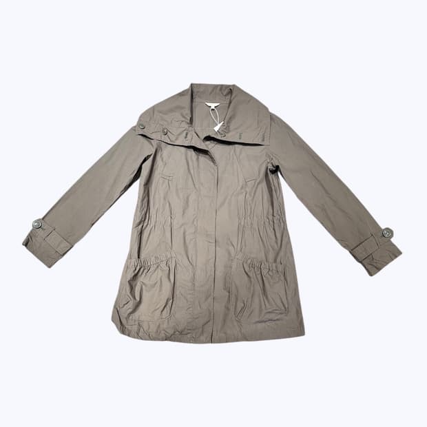 High neck khaki jacket