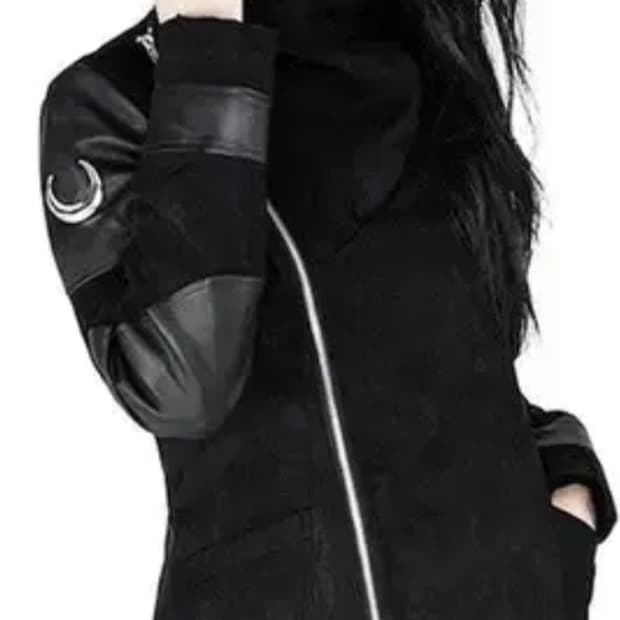 고스펑크 하이넥 코트