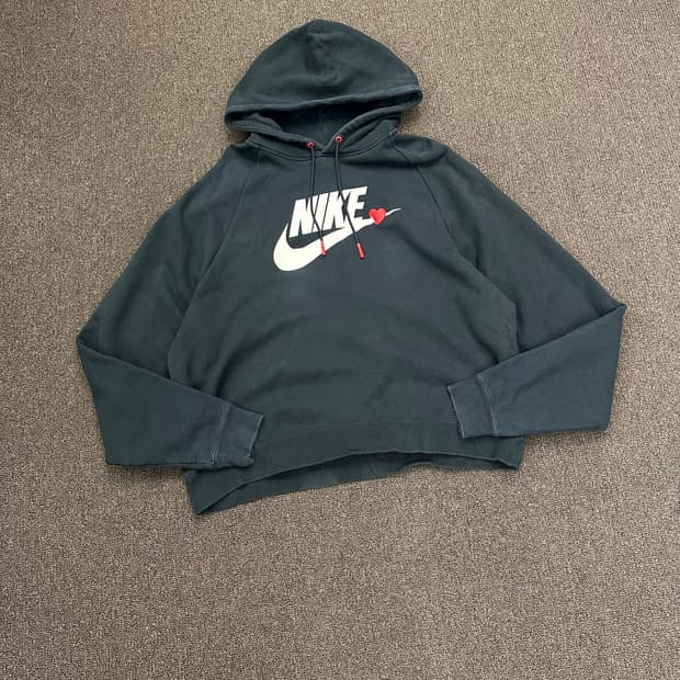 M)Nike vintage 하트 스우시 빅로고 후디