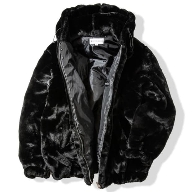 더 킹 아카이브 퍼 후드 집업