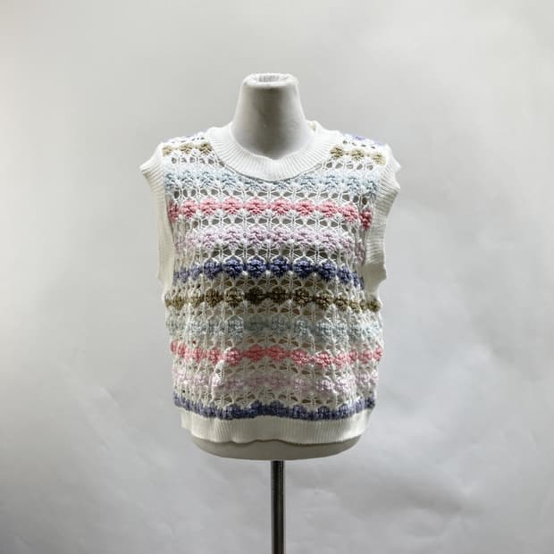 자라 여성니트베스트 라운드 L