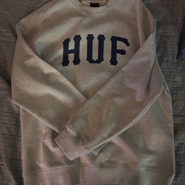 huf 허프 로고 흰 맨투맨