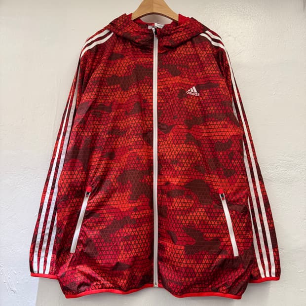 아디다스 클라이마스톰 카모 바람막이