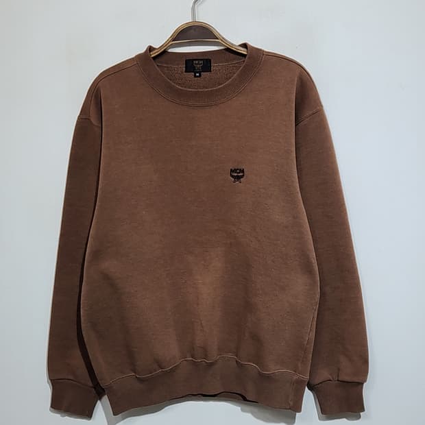 (M) 엠씨엠 맨투맨 브라운 MCM 기모 스웨트 티셔츠 