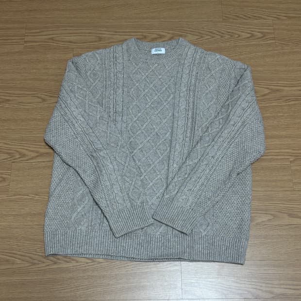 무탠다드 피셔맨 케이블 니트 L