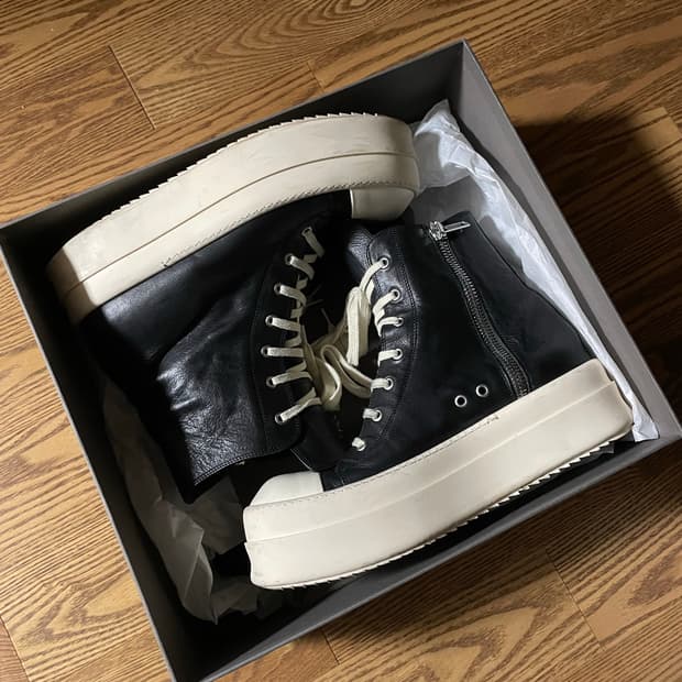 릭오웬스 메가범퍼 레더 43