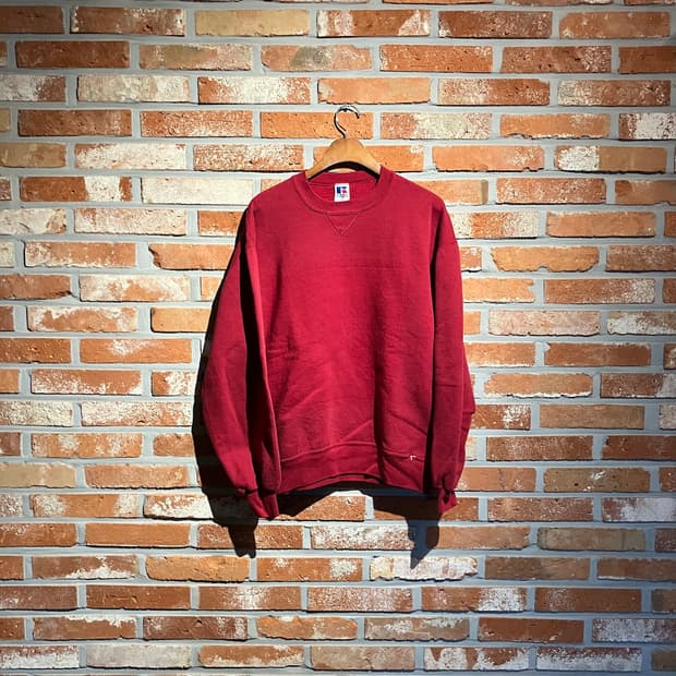 90s USA 빈티지 러셀 플레인 스웻 셔츠 맨투맨