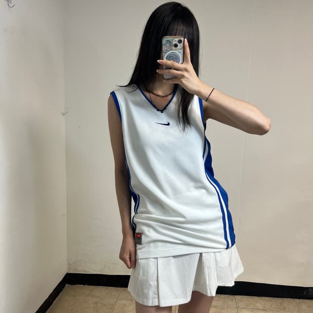 Nike White Basketball Jersey