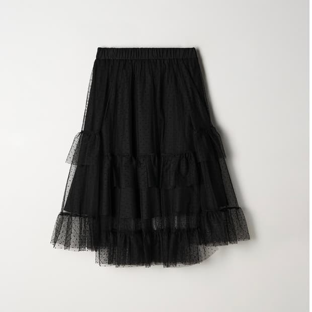 호쿠스포쿠스 샤 도트 롱 스커트