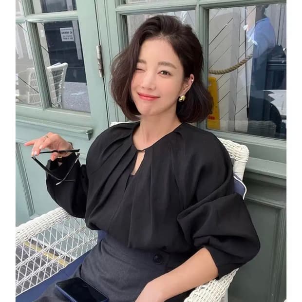 기은세 착용 온앤온 블라우스