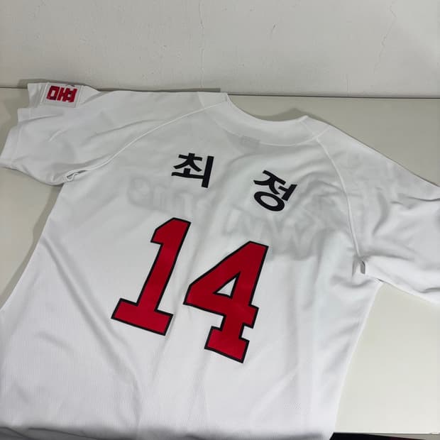 L 100 CJ KBO SK와이번스 레전드최정 선수용 야구유니폼