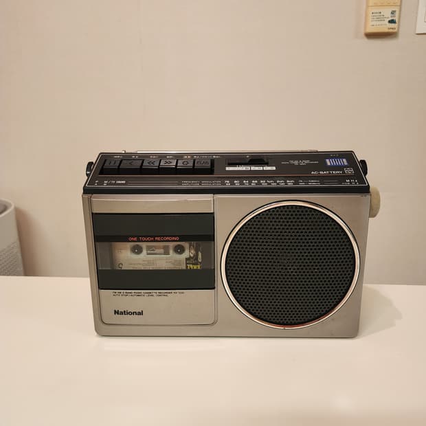예쁜 일본 National 빈티지카세트 플레이어 RX-1220
