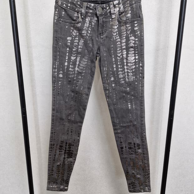 [23] SIWY 씨위 실버코팅 스키니 데님진