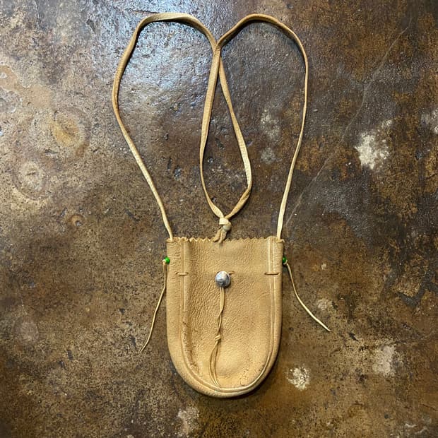 Vintage Deerskin pouch bag
