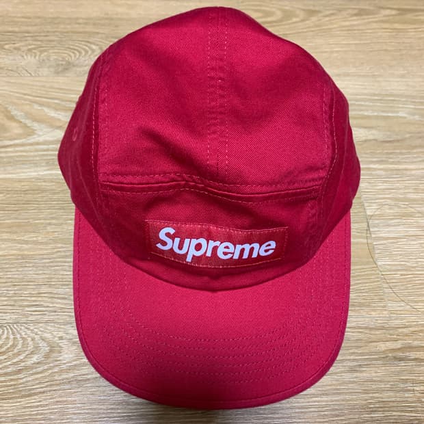 슈프림 25ss 트윌치노 캠프캡 레드