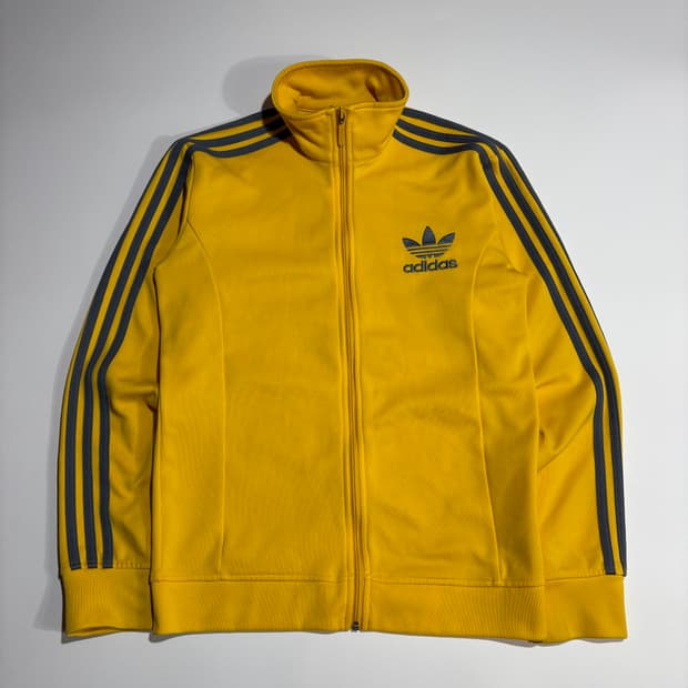 아디다스 트레포일 옐로우 파이어버드 트랙 집업 자켓