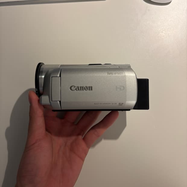[작례O]캐논 ivis HF M51 빈티지 캠코더