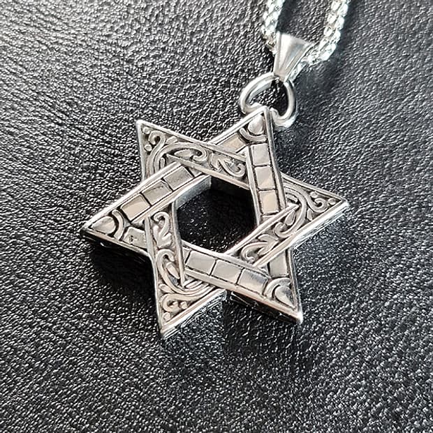 Astrabell 티타늄 펜던트 빈티지 엔틱 별 신화 남자 목걸이