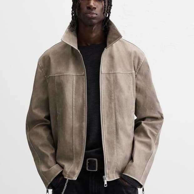 자라 워시드 이펙트 자켓 