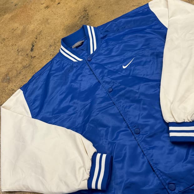 [ 정품/3XL ] 00s 나이키 올드스쿨 스우시 우븐 바시티 자켓