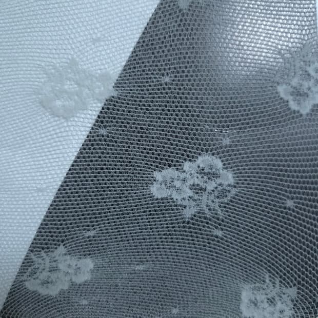 MIRALUMY 플라워 레이스 망사 스타킹