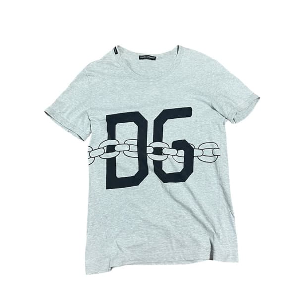 Dolce & Gabbana DG 체인 프린팅 티셔츠